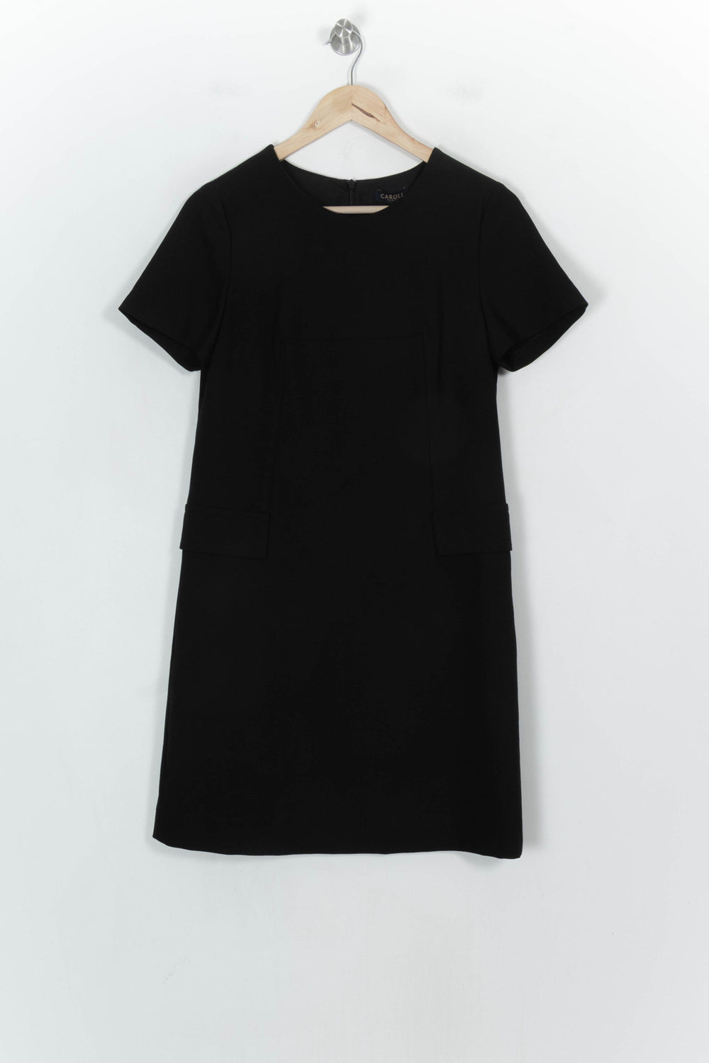 Robe Courte Noire - Taille M/38 de la marque Caroll | PARAD120511 - Vendu par Paradigme - Image 2