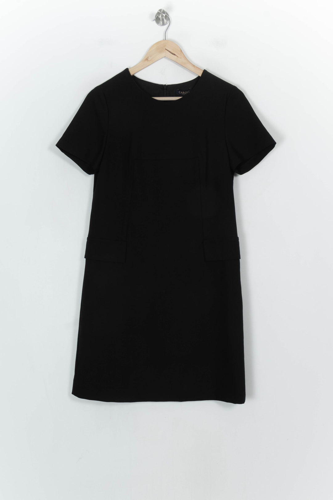 Robe Courte Noire - Taille M/38 de la marque Caroll | PARAD120511 - Vendu par Paradigme - Image 2