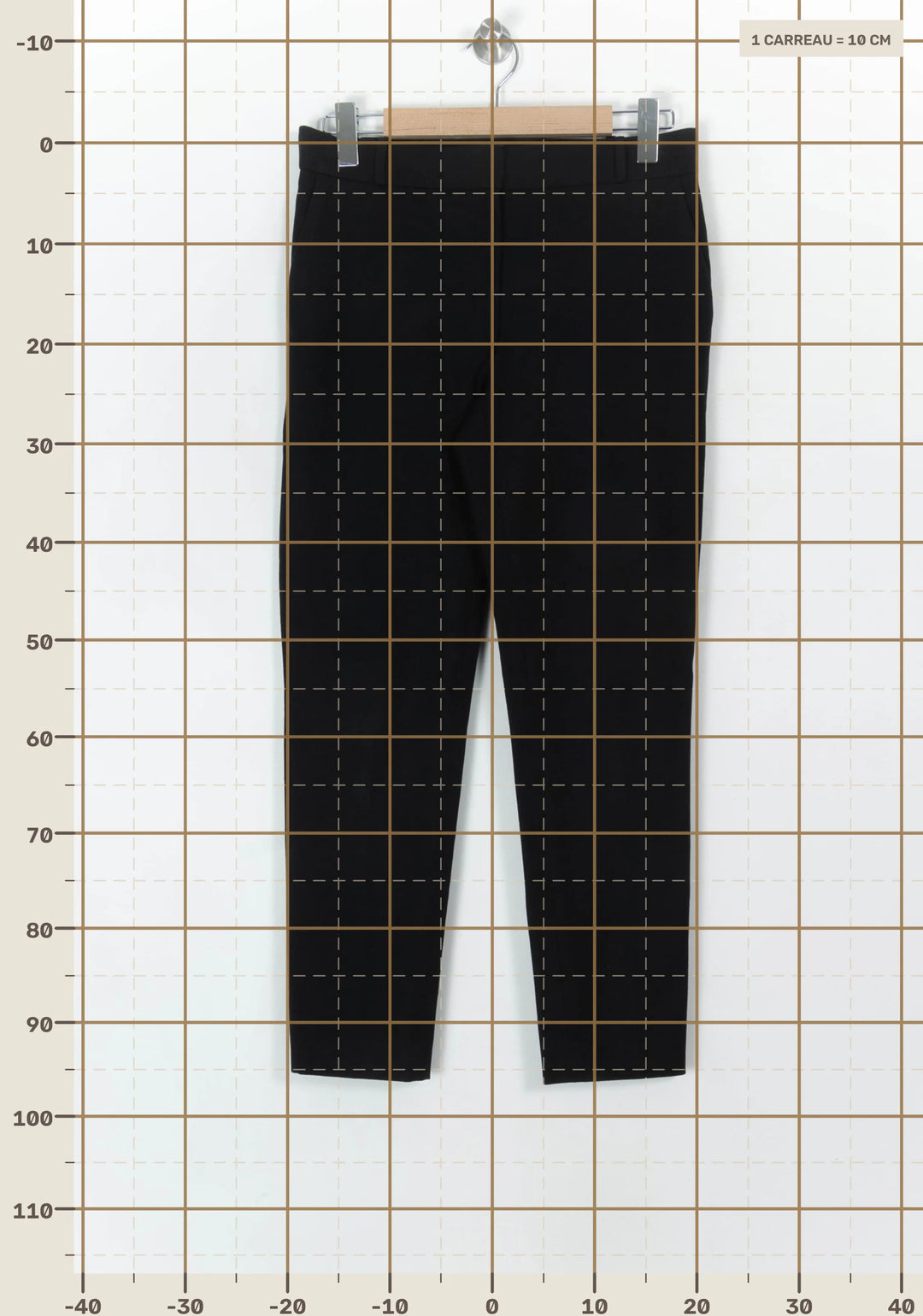 Pantalon Noir - Taille M/38 de la marque ZAPA | PARAD120512 - Vendu par Paradigme - Image 4