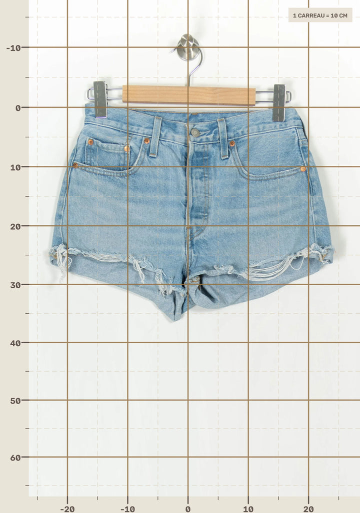Short en Jean Bleu - Taille M/38 de la marque Levi&