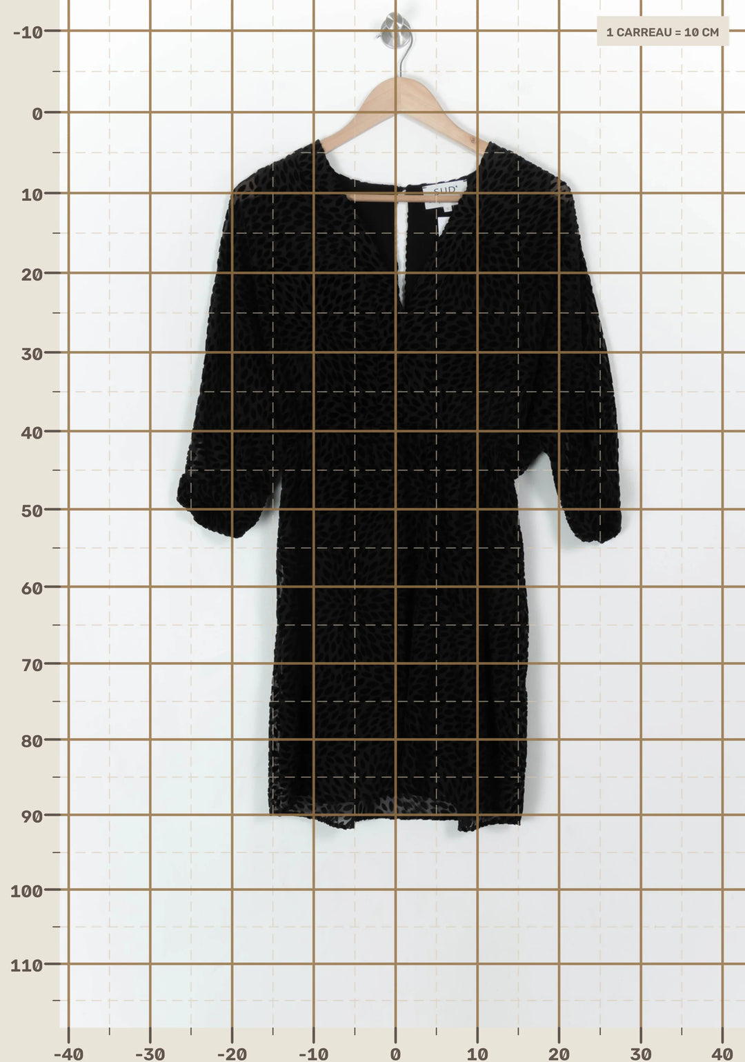 Robe Courte Noire - Taille S/36 de la marque Sud express | PARAD120515 - Vendu par Paradigme - Image 4