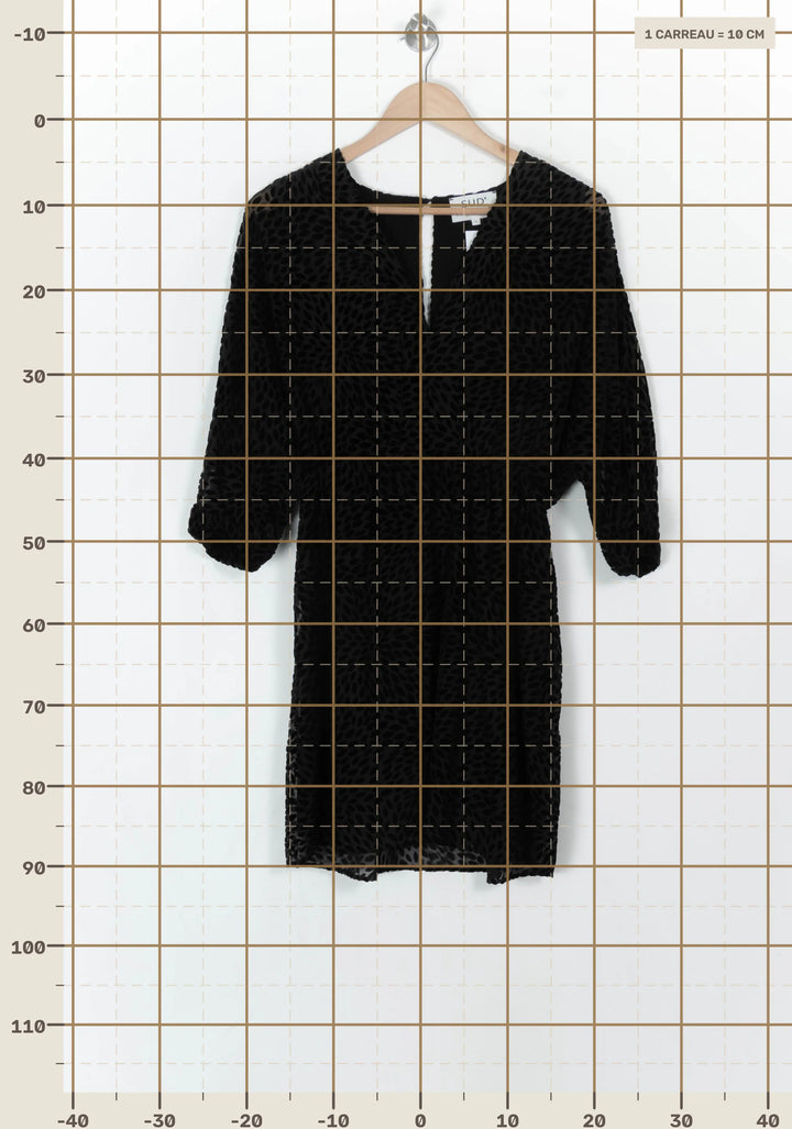 Robe Courte Noire - Taille S/36 de la marque Sud express | PARAD120515 - Vendu par Paradigme - Image 4