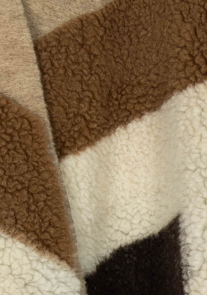 Cape Marron Beige Écru Noir - Taille T.U. de la marque Maje | PARAD120517 - Vendu par Paradigme - Image 3