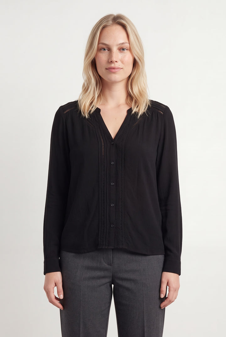 Blouse Noire - Taille L/40 de la marque Comptoir des Cotonniers | PARAD120519 - Vendu par Paradigme - Image 1