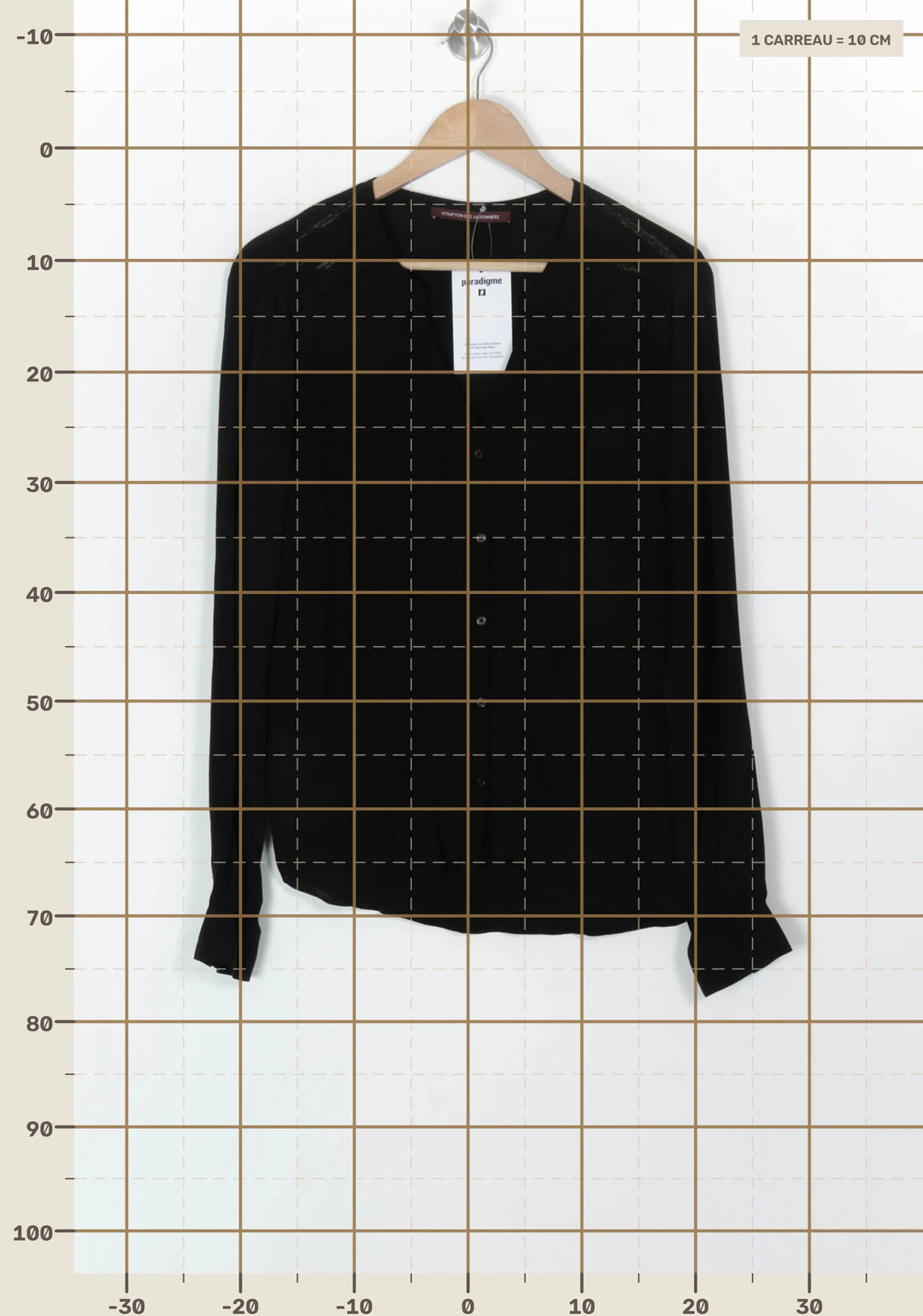 Blouse Noire - Taille L/40 de la marque Comptoir des Cotonniers | PARAD120519 - Vendu par Paradigme - Image 4