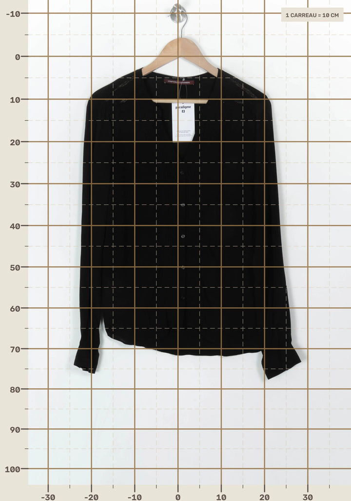 Blouse Noire - Taille L/40 de la marque Comptoir des Cotonniers | PARAD120519 - Vendu par Paradigme - Image 4