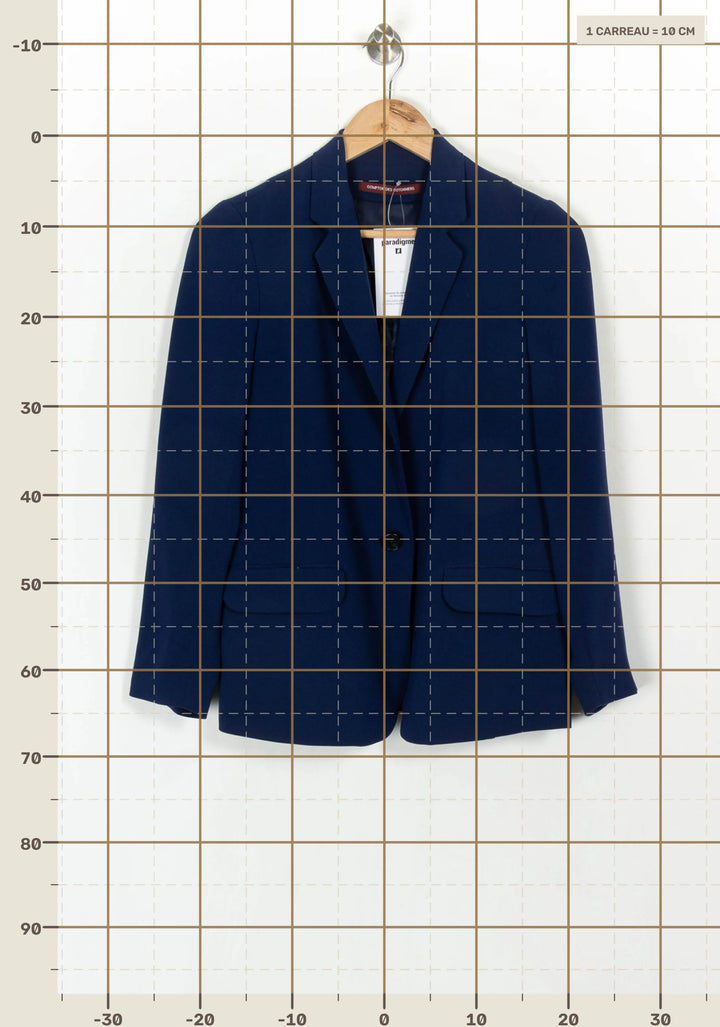 Blazer Bleu - Taille XS/34 de la marque Comptoir des Cotonniers | PARAD120520 - Vendu par Paradigme - Image 4
