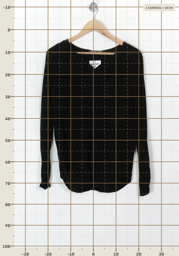 Blouse Noire - Taille L/40 de la marque Comptoir des Cotonniers | PARAD120524 - Vendu par Paradigme - Image 4