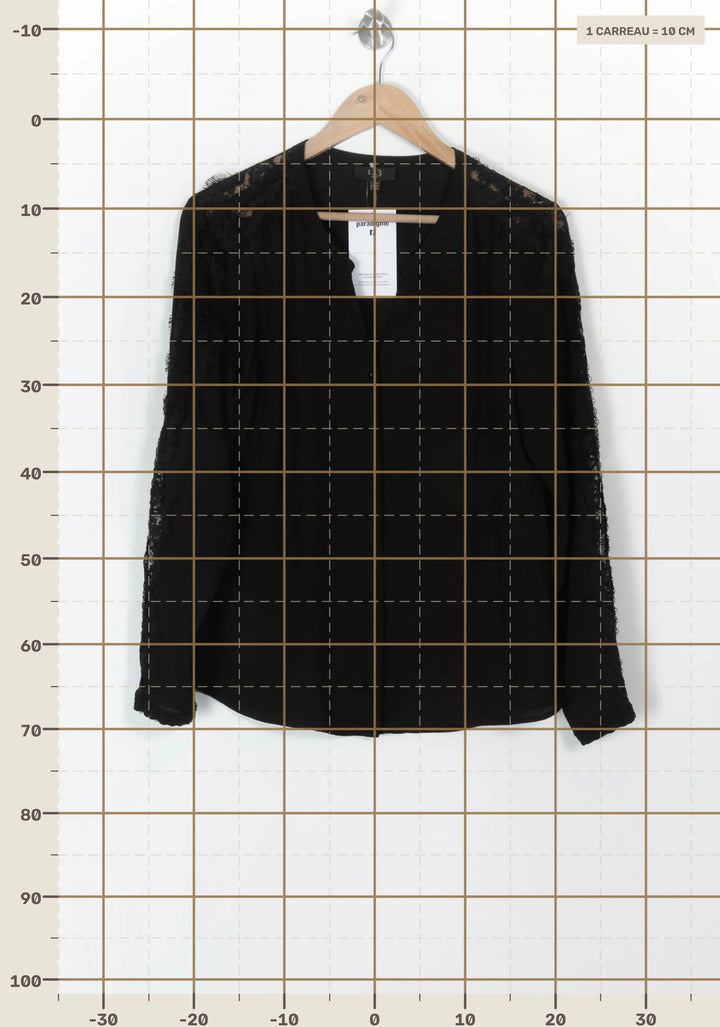 Blouse Noire - Taille XL/42 de la marque Maison 123 | PARAD120526 - Vendu par Paradigme - Image 4
