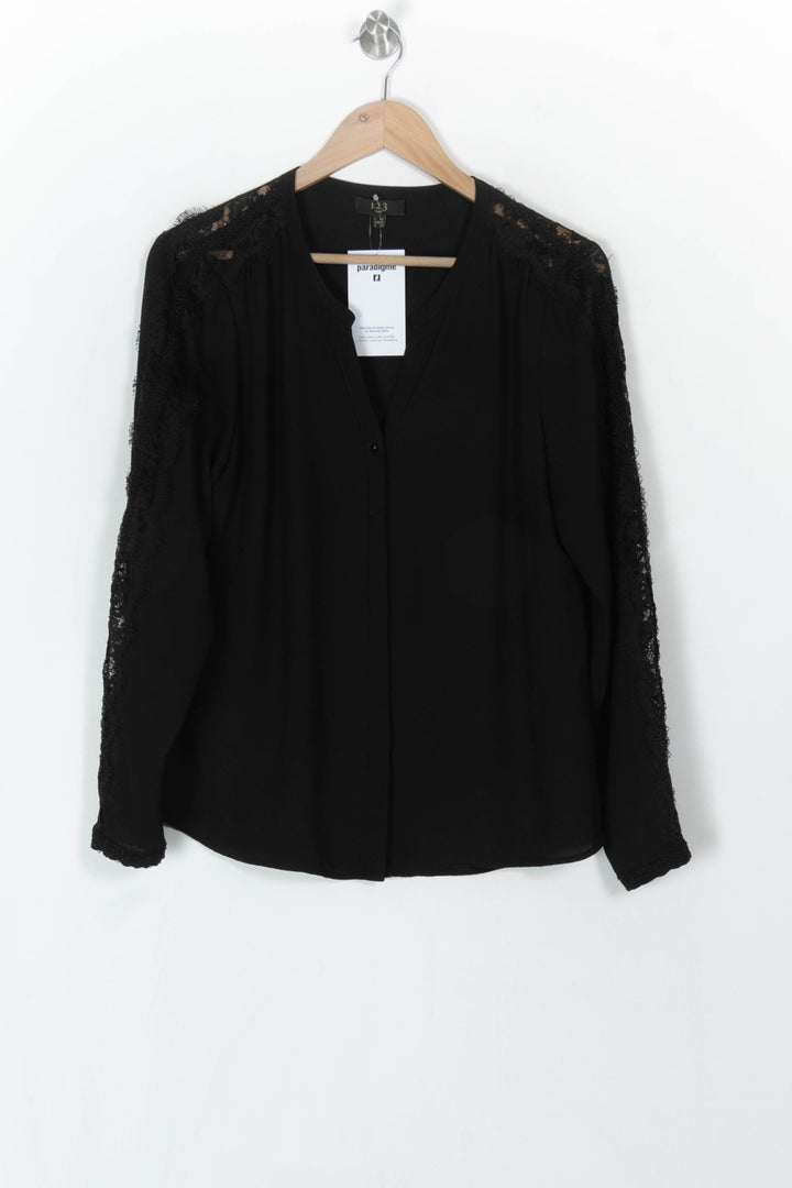 Blouse Noire - Taille XL/42 de la marque Maison 123 | PARAD120526 - Vendu par Paradigme - Image 2