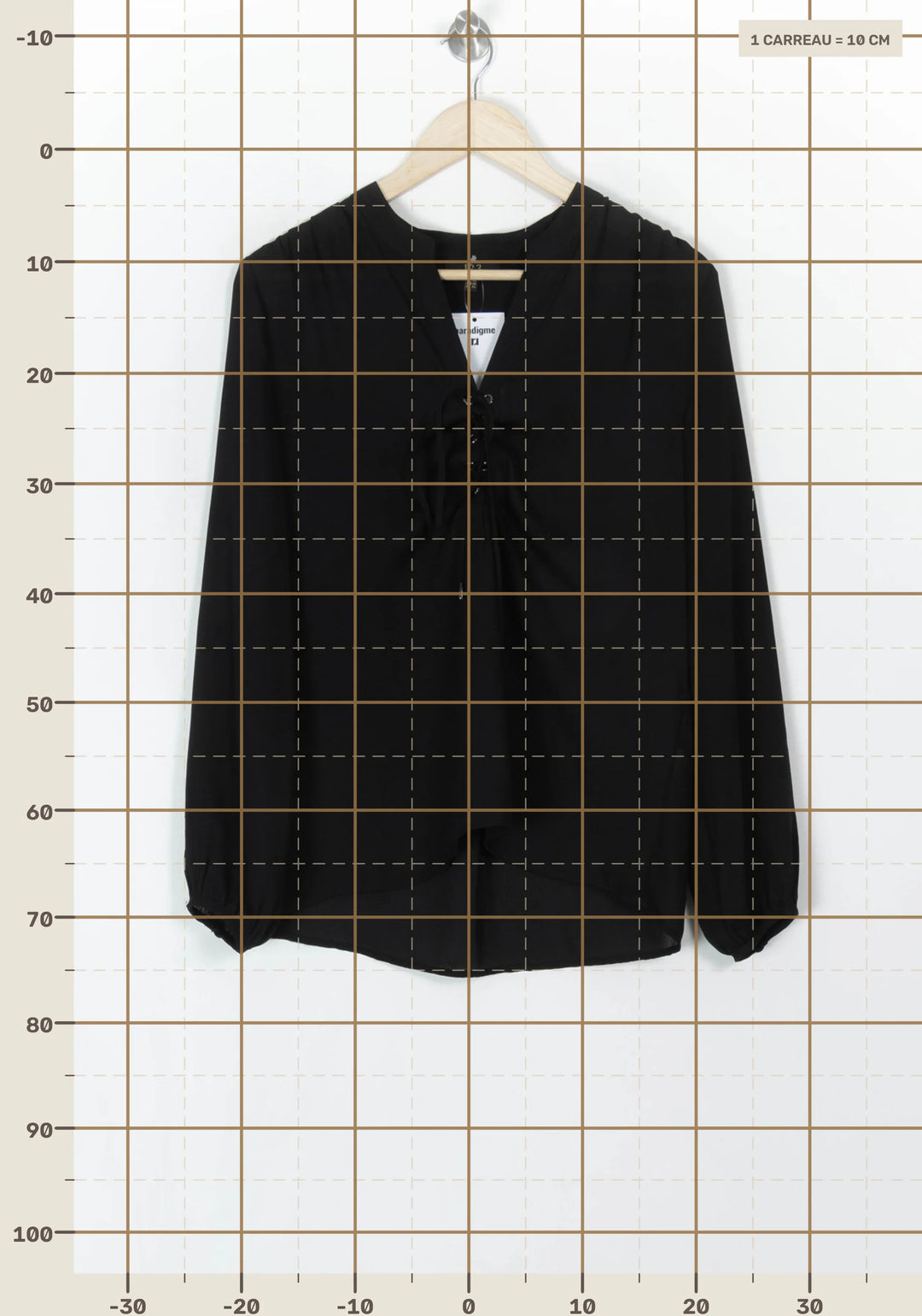 Blouse Noire - Taille L/40 de la marque Maison 123 | PARAD120527 - Vendu par Paradigme - Image 4