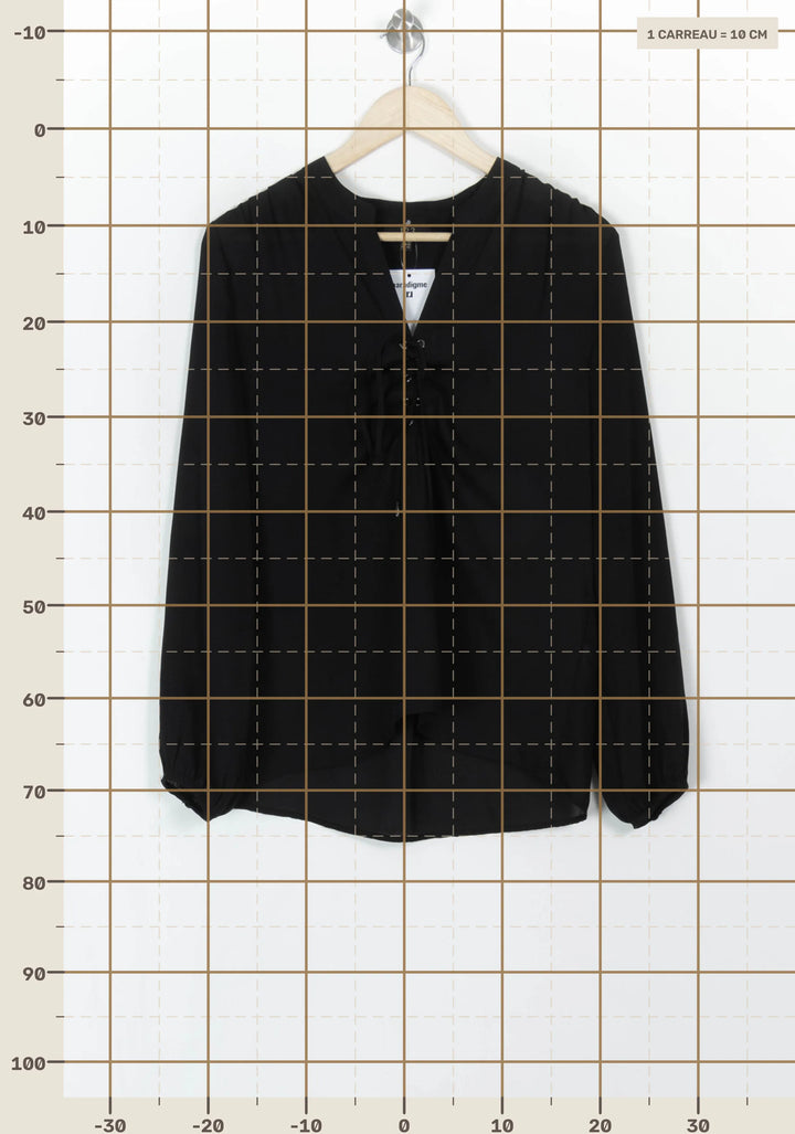 Blouse Noire - Taille L/40 de la marque Maison 123 | PARAD120527 - Vendu par Paradigme - Image 4