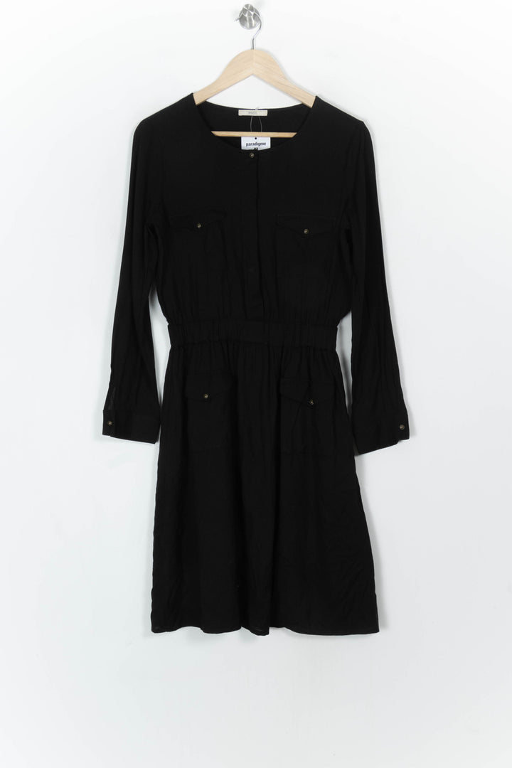 Robe Midi Noire - Taille M/38 de la marque Sessùn | PARAD120530 - Vendu par Paradigme - Image 2