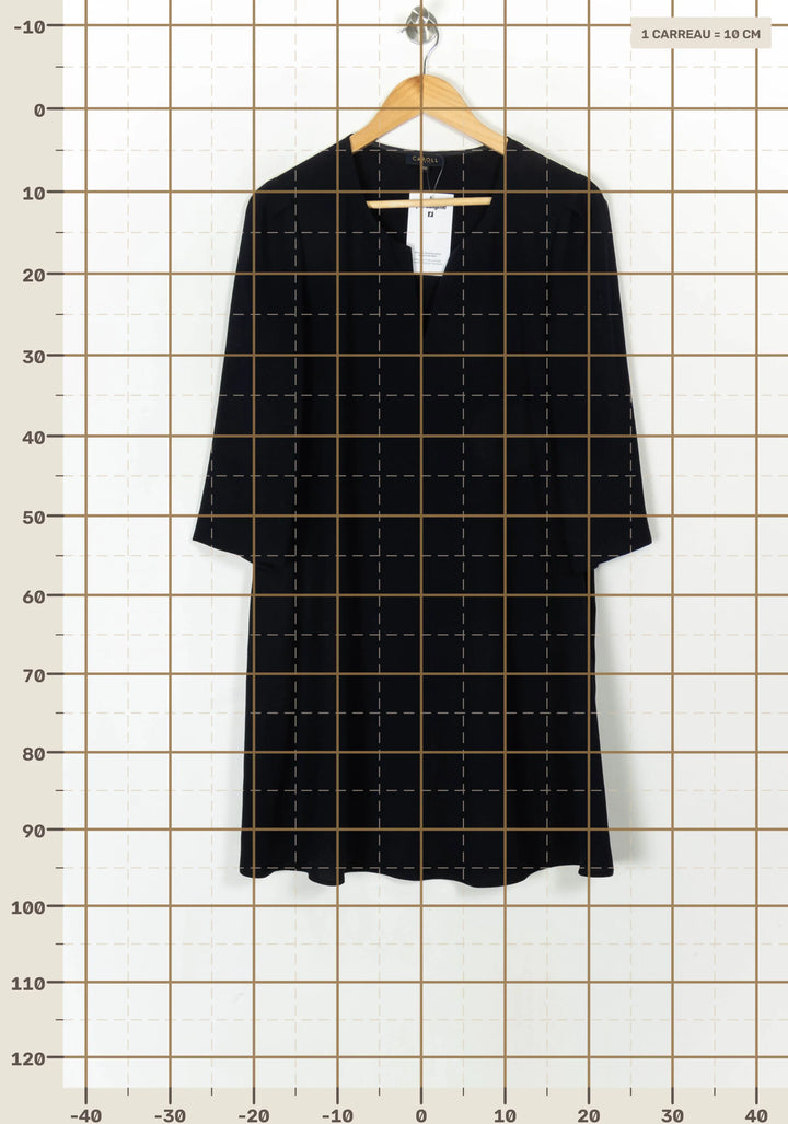Robe Midi Bleue - Taille L/40 de la marque Caroll | PARAD120532 - Vendu par Paradigme - Image 4