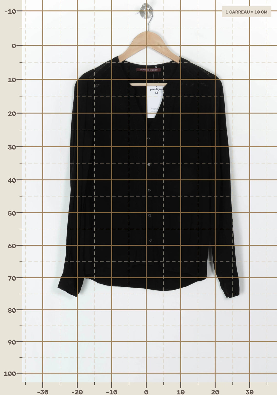 Blouse Noire - Taille M/38 de la marque Comptoir des Cotonniers | PARAD120533 - Vendu par Paradigme - Image 4