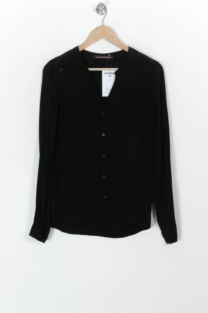 Blouse Noire - Taille M/38 de la marque Comptoir des Cotonniers | PARAD120533 - Vendu par Paradigme - Image 2
