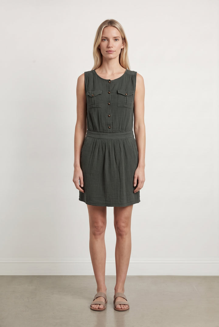 Robe Sans Manches Verte - Taille M/38 de la marque Sessùn | PARAD120538 - Vendu par Paradigme - Image 1
