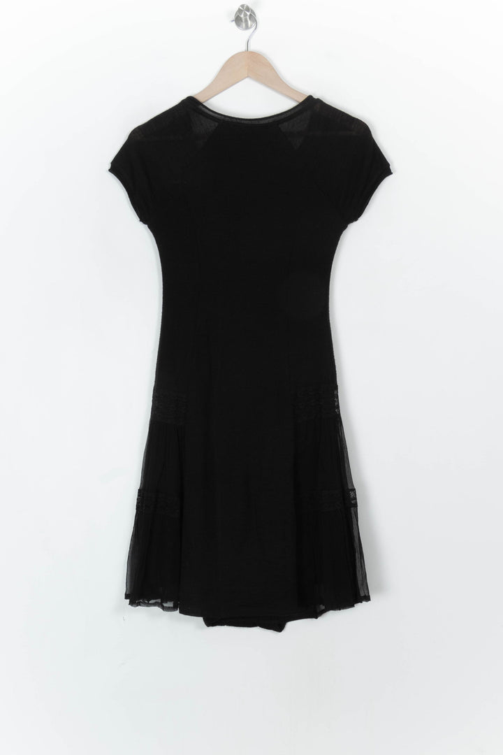 Robe Noire - Taille S/36 de la marque La Fée Maraboutée | PARAD120539 - Vendu par Paradigme - Image 5