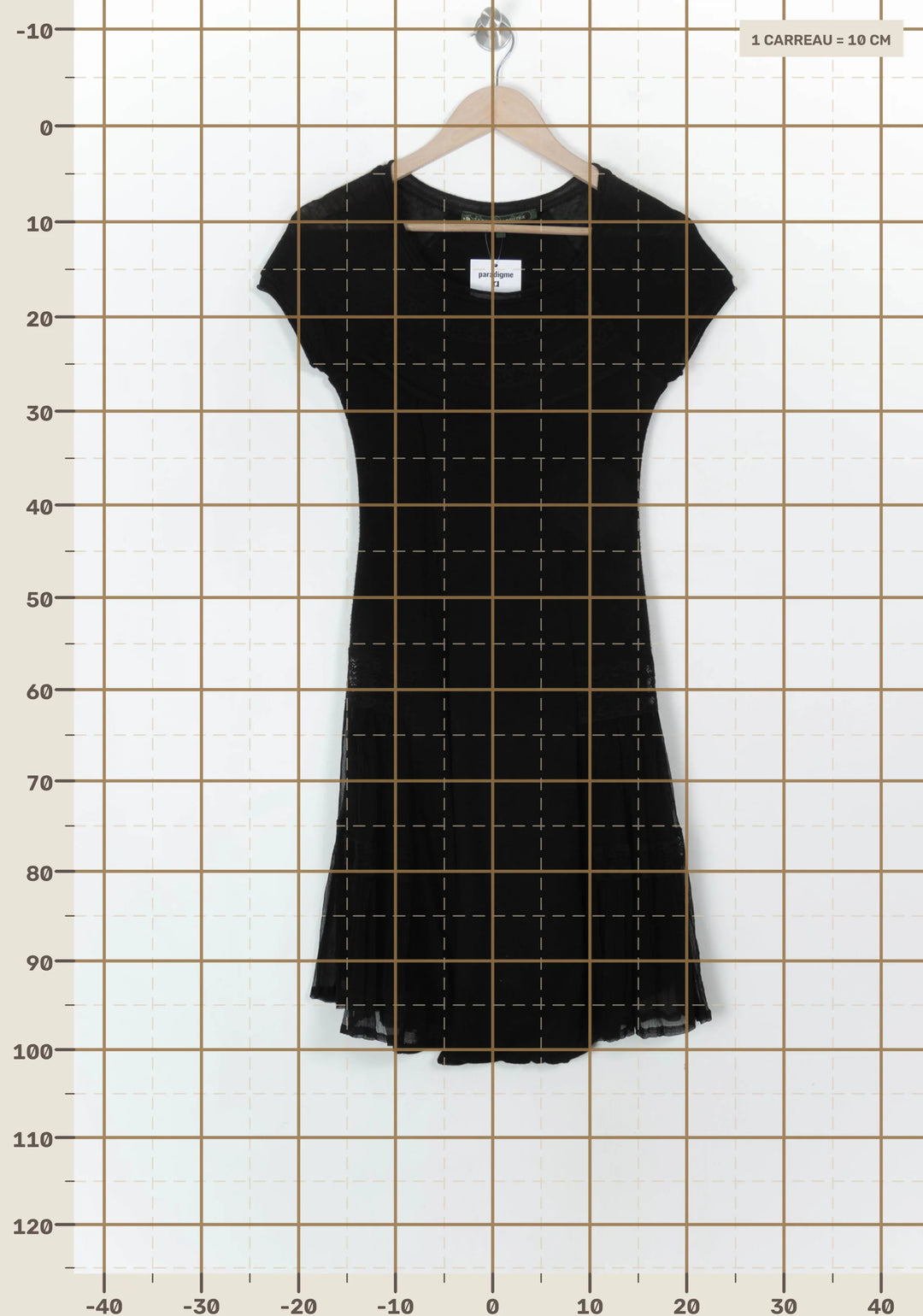 Robe Noire - Taille S/36 de la marque La Fée Maraboutée | PARAD120539 - Vendu par Paradigme - Image 4