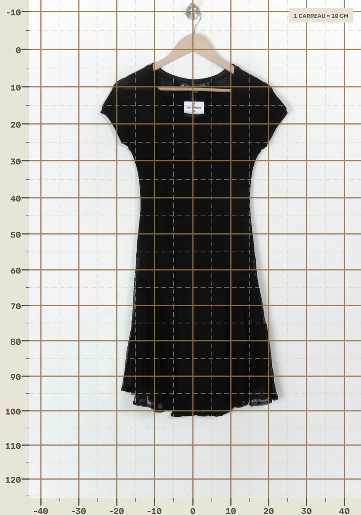 Robe Noire - Taille S/36 de la marque La Fée Maraboutée | PARAD120539 - Vendu par Paradigme - Image 4