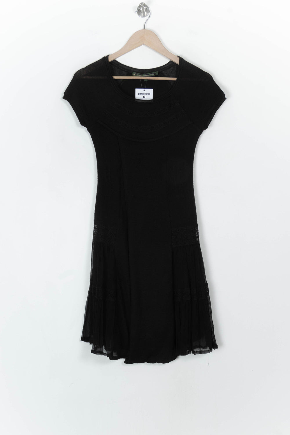 Robe Noire - Taille S/36 de la marque La Fée Maraboutée | PARAD120539 - Vendu par Paradigme - Image 2
