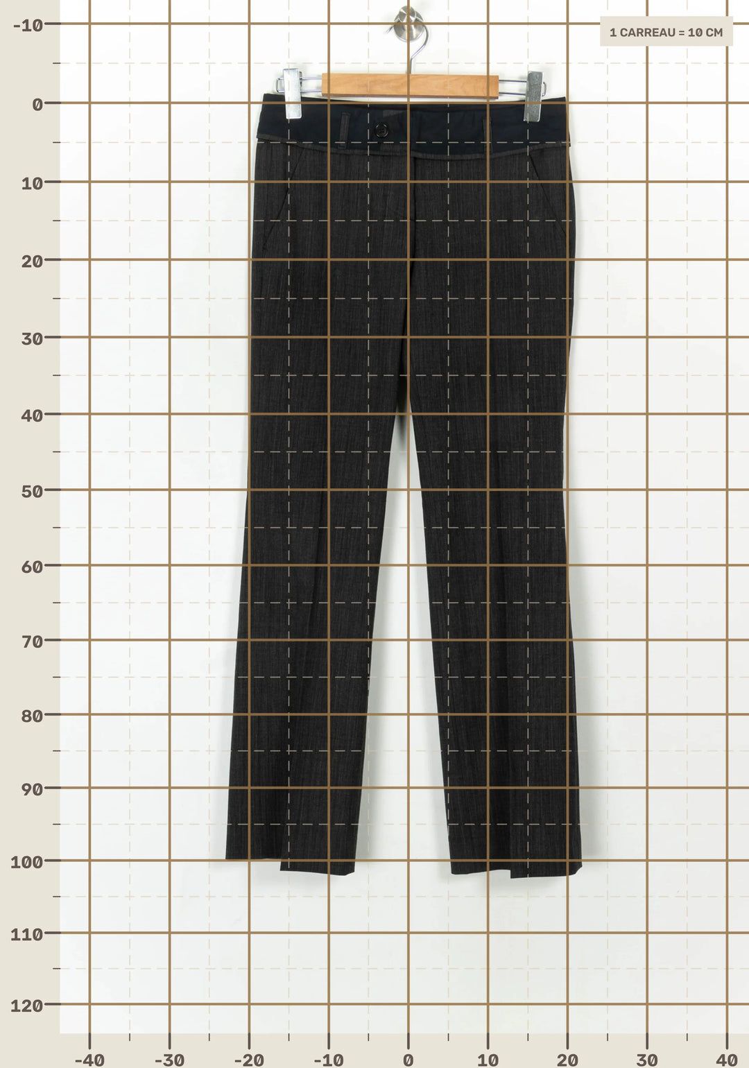 Pantalon De Costume Gris - Taille M/38 de la marque Comptoir des Cotonniers | PARAD120540 - Vendu par Paradigme - Image 4
