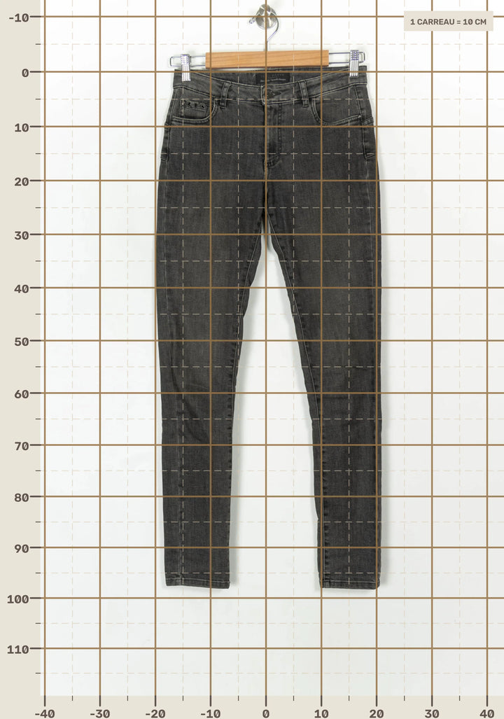 Jean Gris - Taille S/36 de la marque IKKS | PARAD120541 - Vendu par Paradigme - Image 4