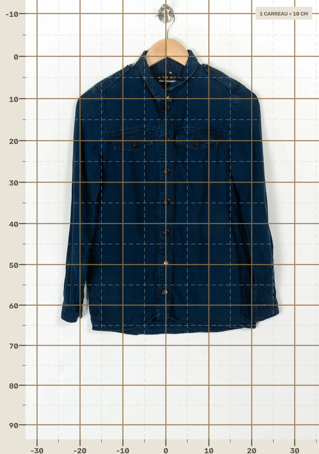 Chemise Bleu - Taille XS/34 de la marque The Kooples - Sport | PARAD120545 - Vendu par Paradigme - Image 4