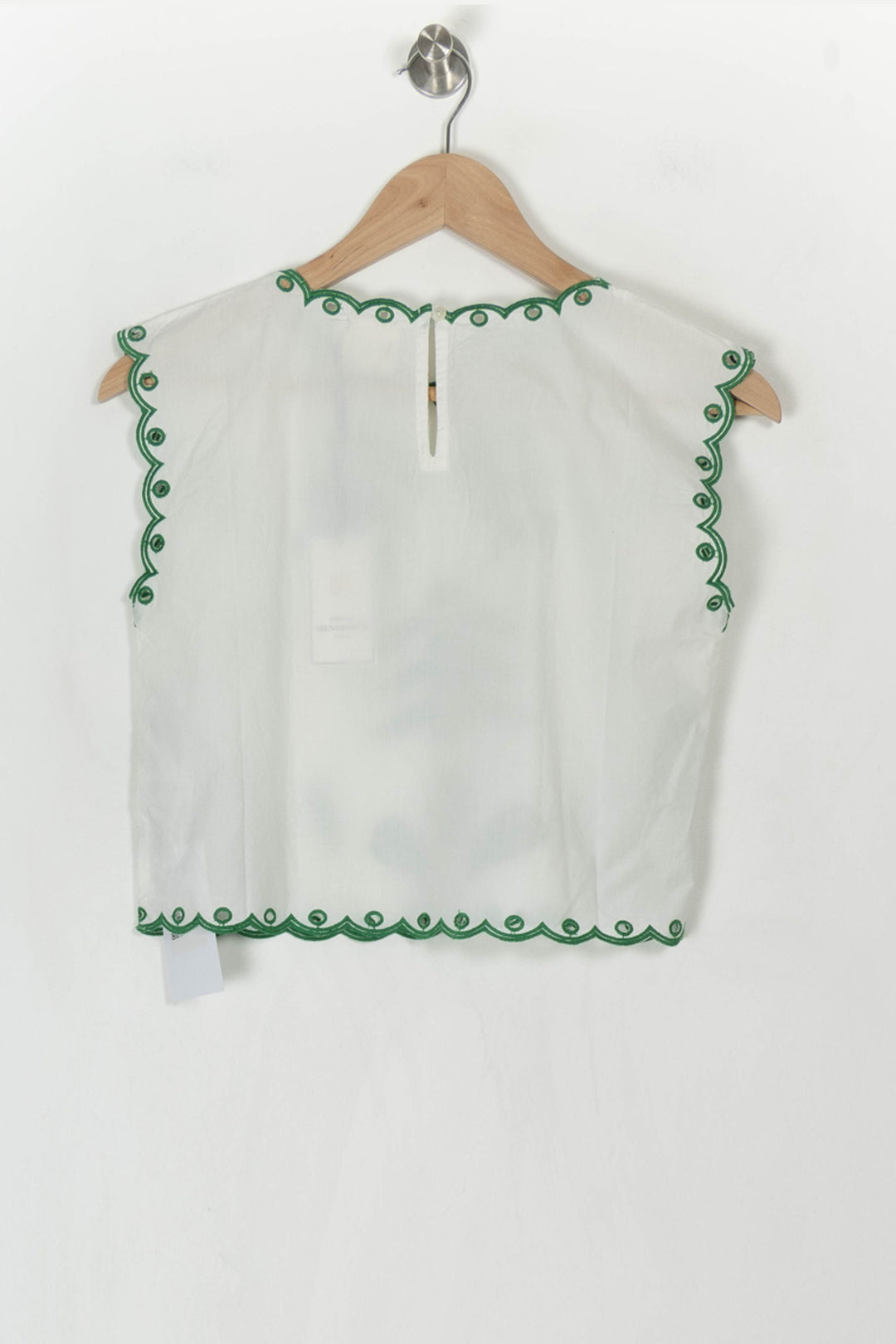 Top Blanc et Vert - Taille XS/34 de la marque Petite Mendigote | PARAD120546 - Vendu par Paradigme - Image 5