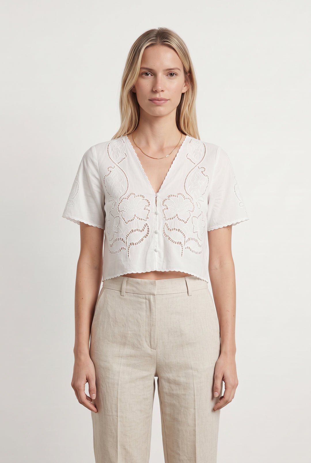 Blouse Blanche - Taille XS/34 de la marque Petite Mendigote | PARAD120547 - Vendu par Paradigme - Image 1