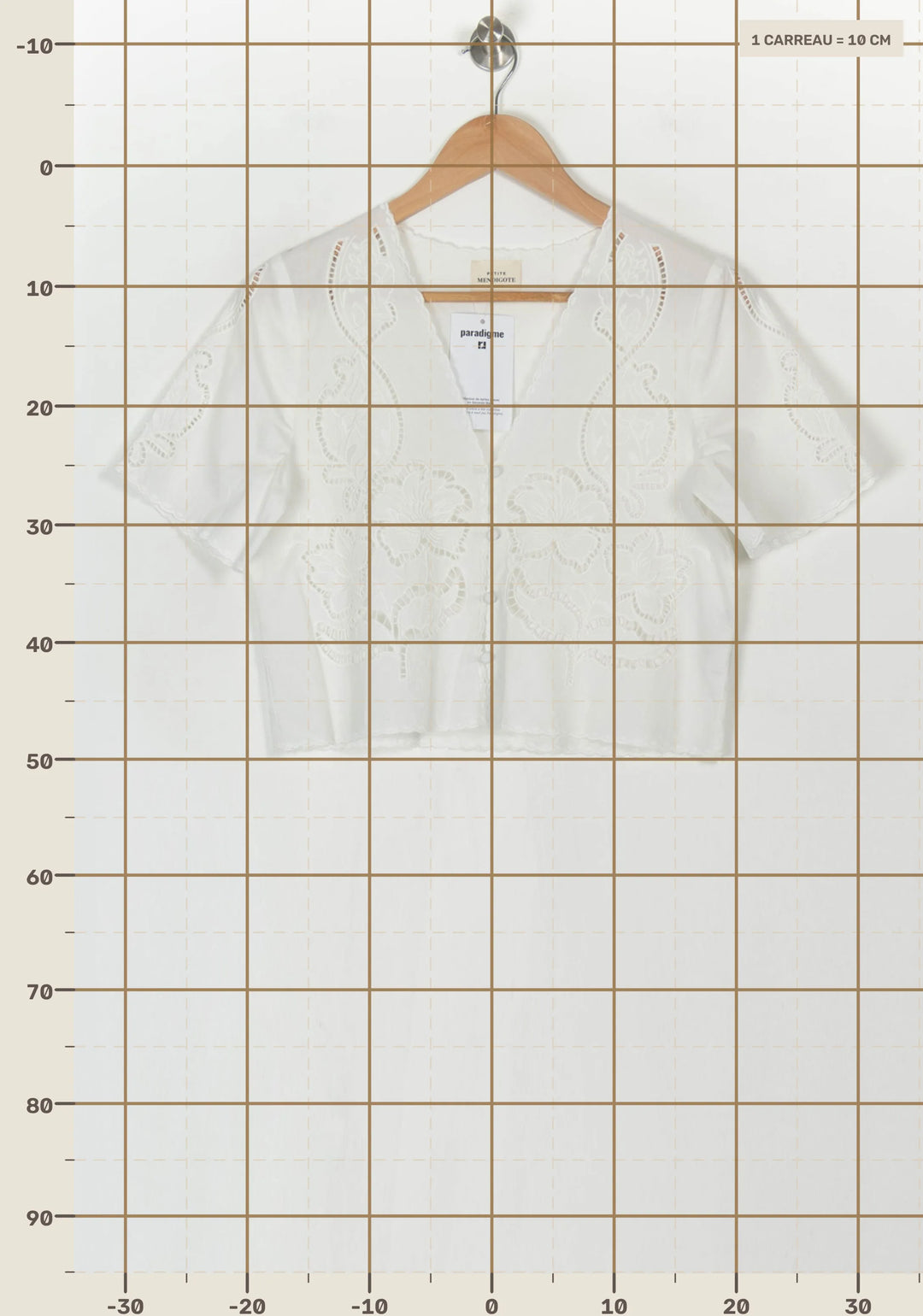 Blouse Blanche - Taille XS/34 de la marque Petite Mendigote | PARAD120547 - Vendu par Paradigme - Image 4