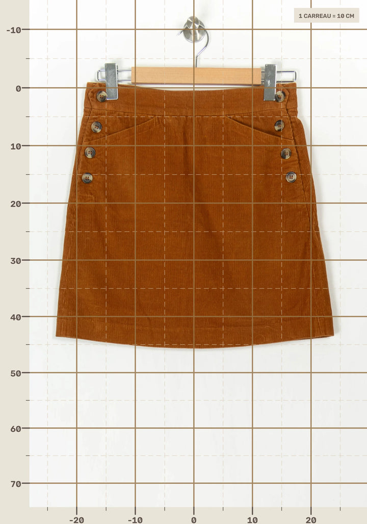 Jupe Orange - Taille S/36 de la marque Petite Mendigote | PARAD120549 - Vendu par Paradigme - Image 4