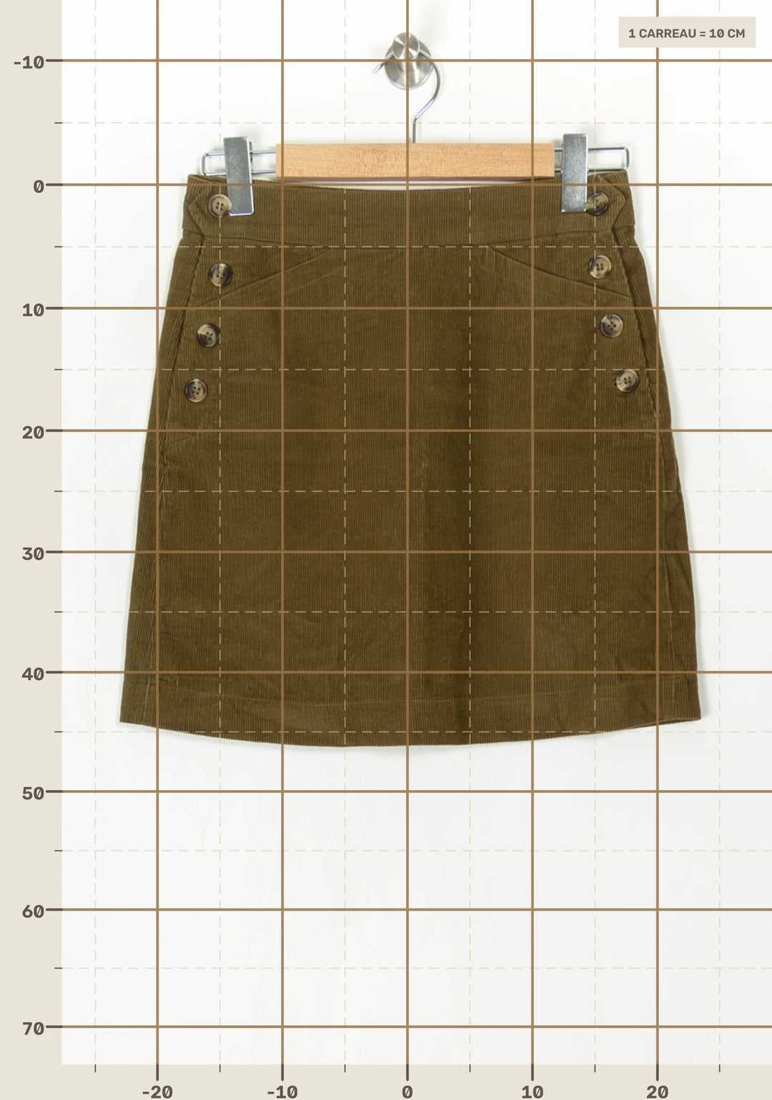 Jupe Verte - Taille S/36 de la marque Petite Mendigote | PARAD120550 - Vendu par Paradigme - Image 4
