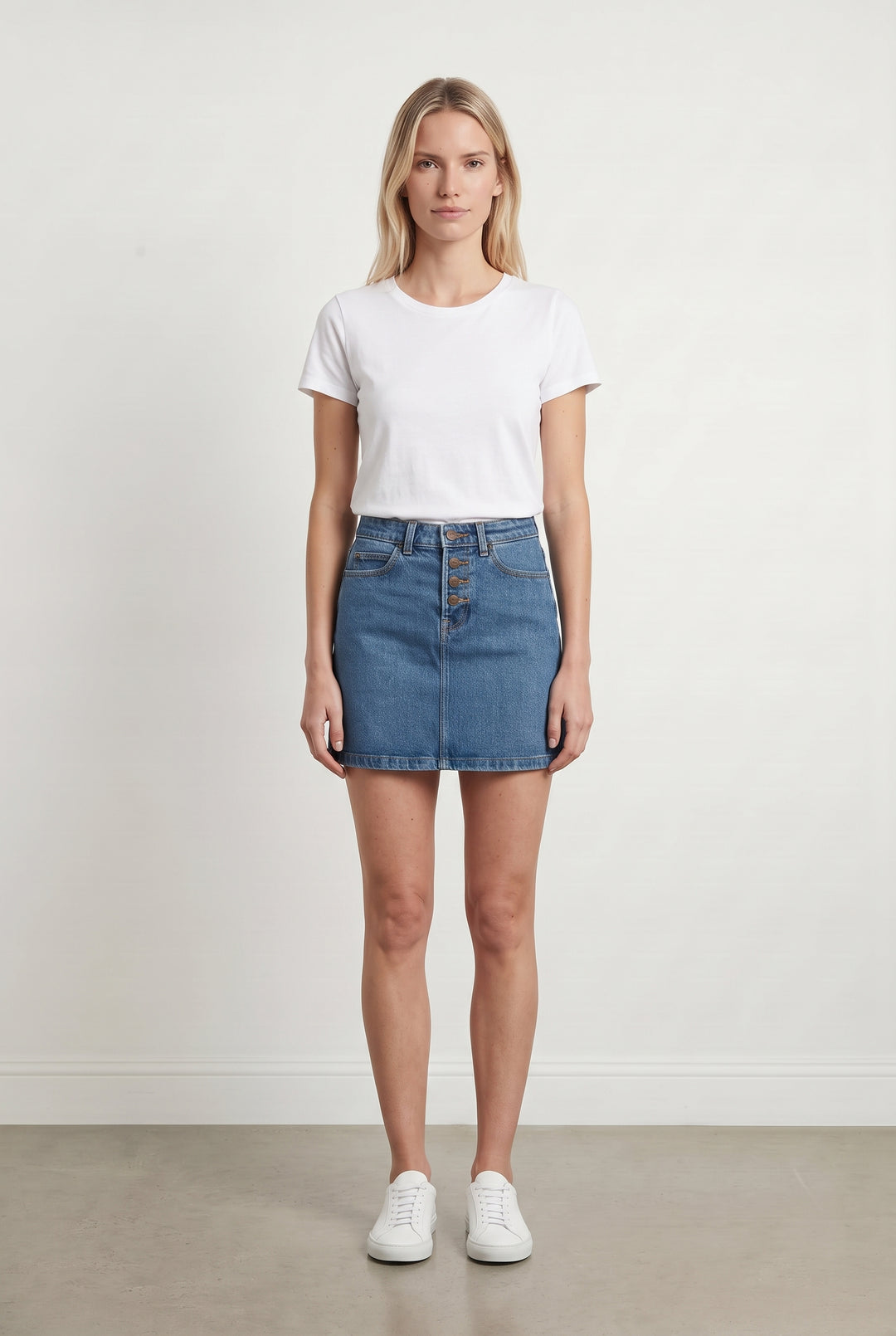 Jupe en Jean Bleue - Taille XS/34 de la marque Lee | PARAD120552 - Vendu par Paradigme - Image 1