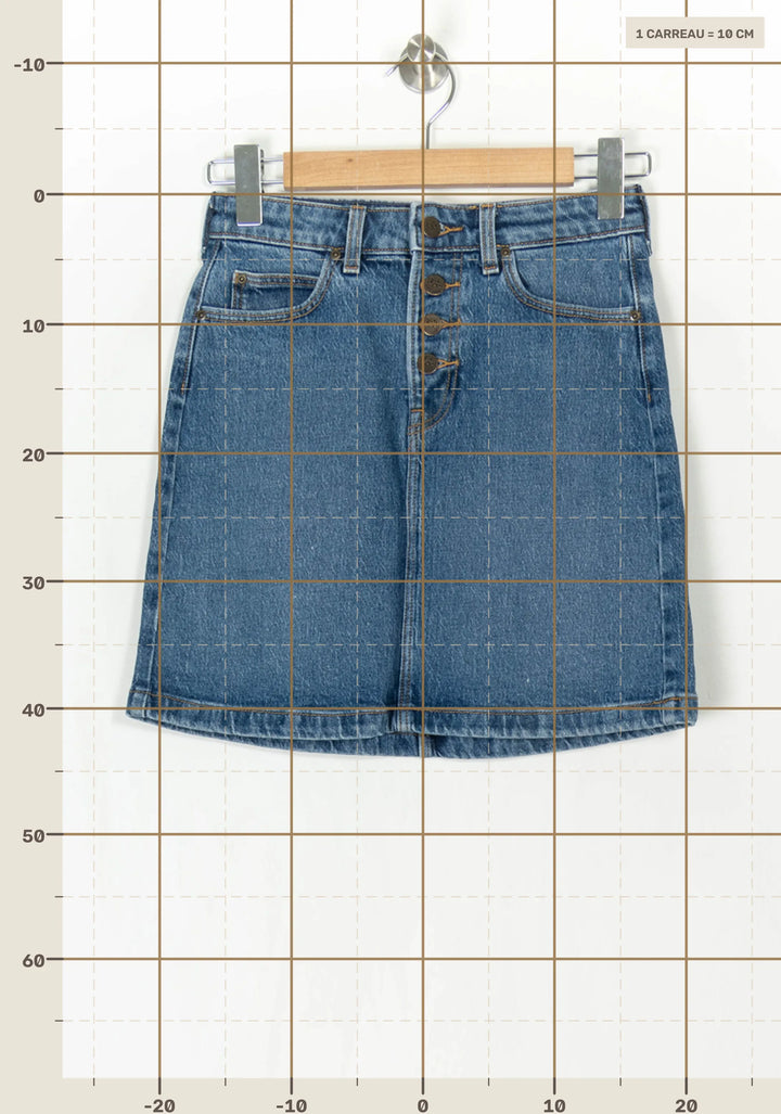 Jupe en Jean Bleue - Taille XS/34 de la marque Lee | PARAD120552 - Vendu par Paradigme - Image 4