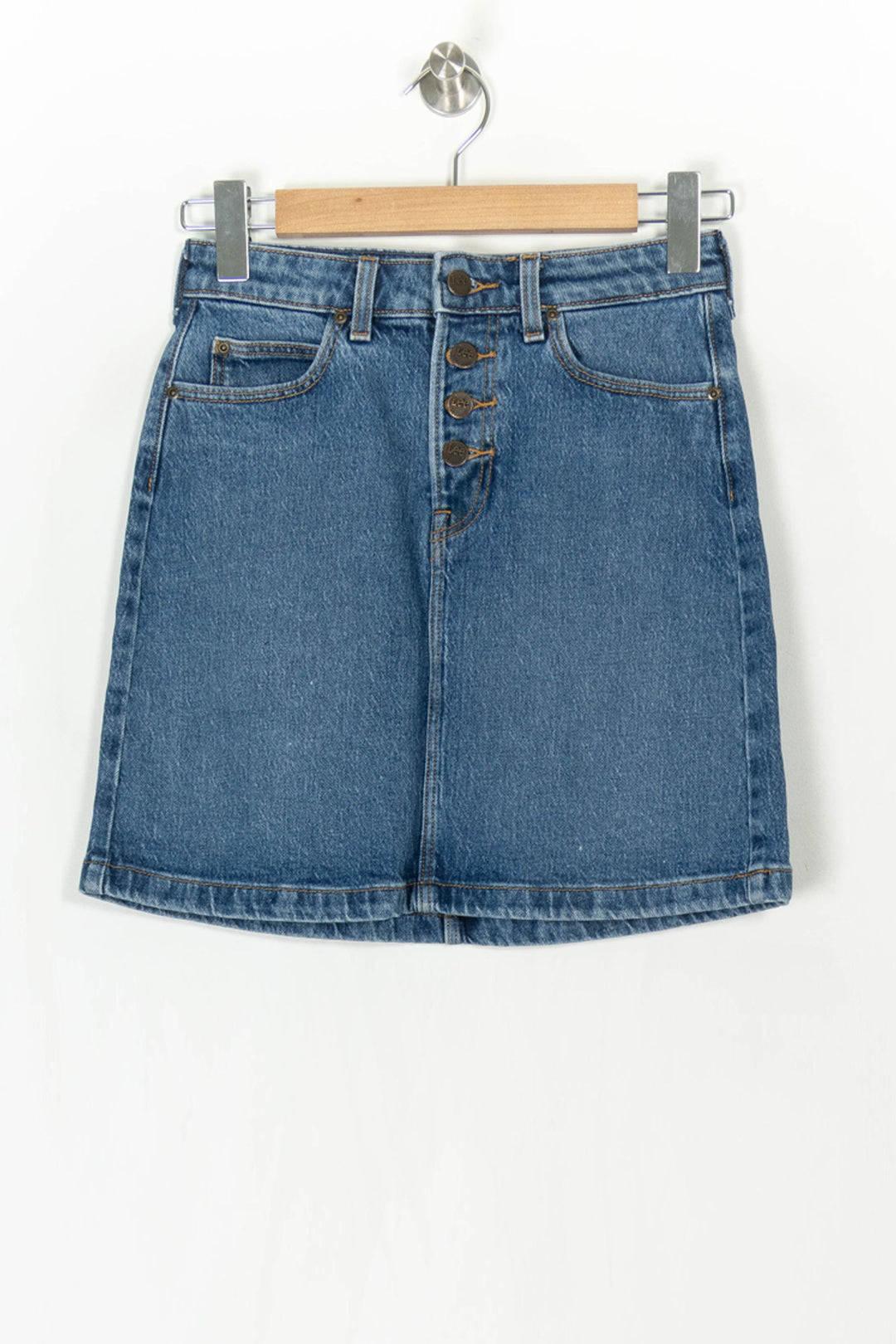 Jupe en Jean Bleue - Taille XS/34 de la marque Lee | PARAD120552 - Vendu par Paradigme - Image 2