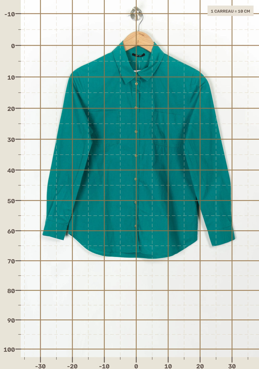 Chemise Verte - Taille S/36 de la marque One Step | PARAD120554 - Vendu par Paradigme - Image 4
