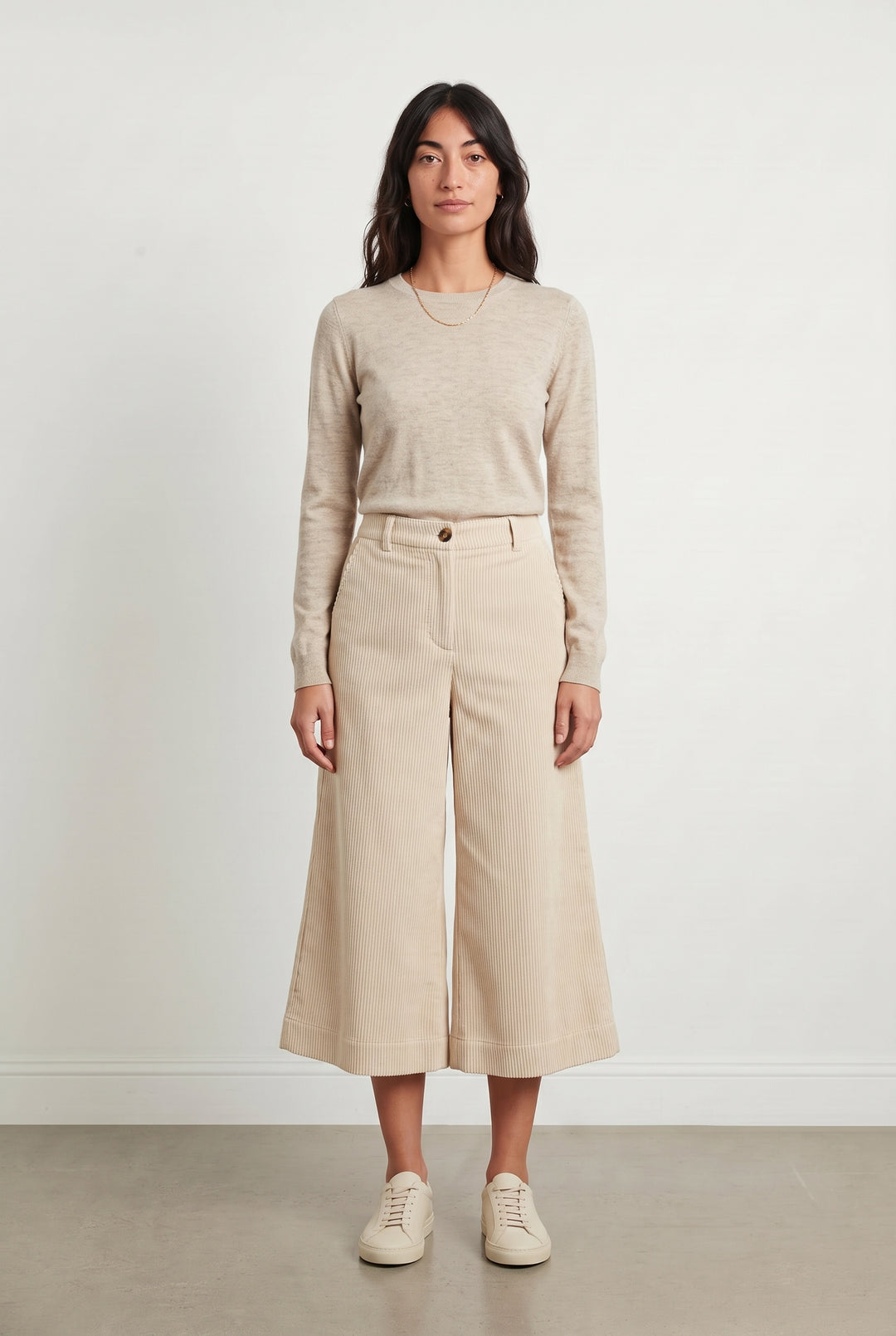 Pantalon Large Beige - Taille S/36 de la marque La Fée Maraboutée | PARAD120557 - Vendu par Paradigme - Image 1