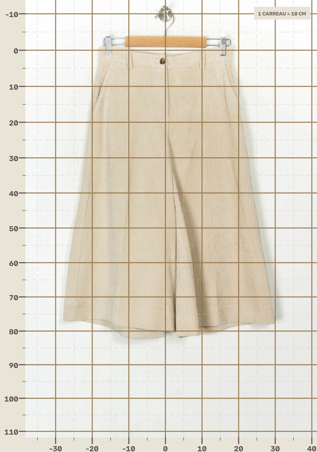 Pantalon Large Beige - Taille S/36 de la marque La Fée Maraboutée | PARAD120557 - Vendu par Paradigme - Image 4