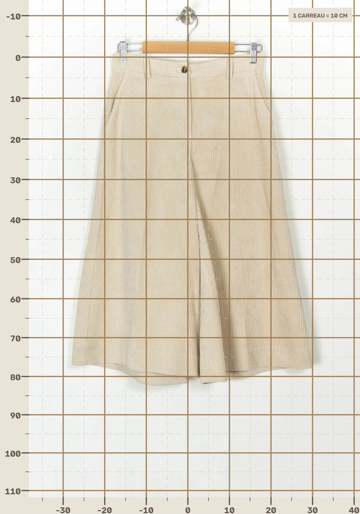 Pantalon Large Beige - Taille S/36 de la marque La Fée Maraboutée | PARAD120557 - Vendu par Paradigme - Image 4