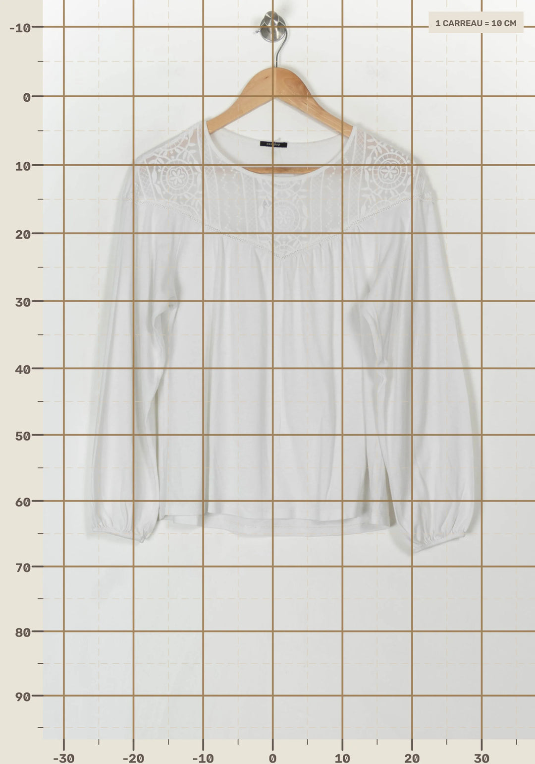 Blouse Blanche - Taille S/36 de la marque One Step | PARAD120559 - Vendu par Paradigme - Image 4