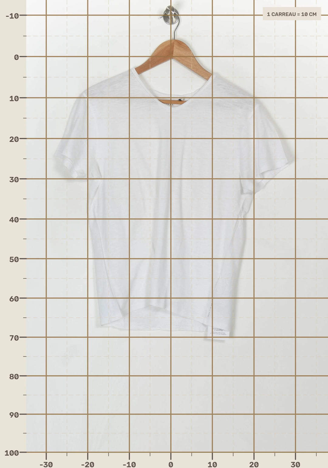 Tee-shirt Blanc - Taille M/38 de la marque IKKS | PARAD120560 - Vendu par Paradigme - Image 4