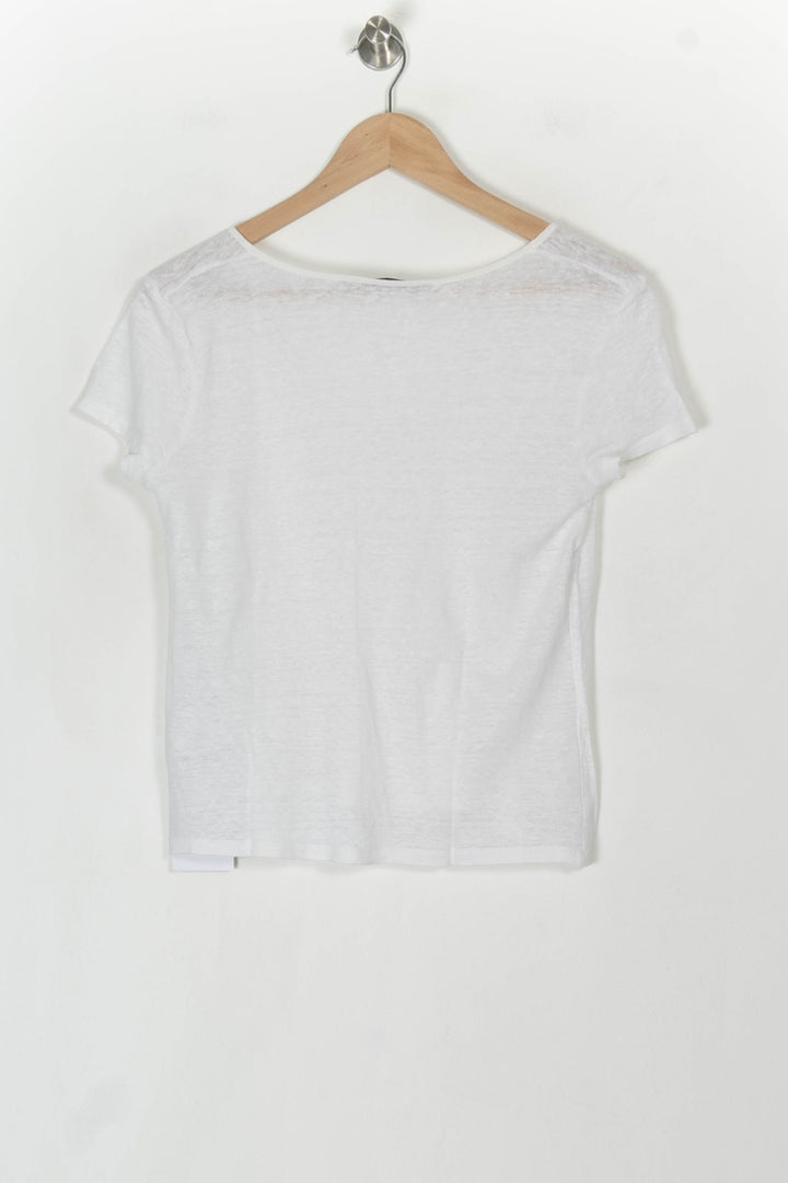 Tee-shirt Blanc - Taille XS/34 de la marque La Fée Maraboutée | PARAD120561 - Vendu par Paradigme - Image 5