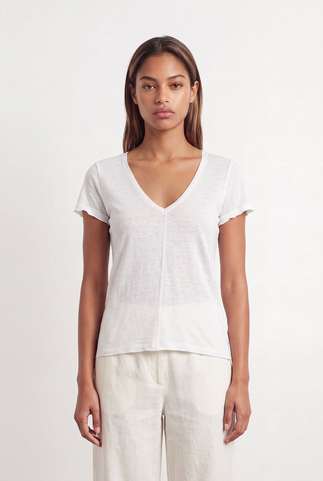 Tee-shirt Blanc - Taille XS/34 de la marque La Fée Maraboutée | PARAD120561 - Vendu par Paradigme - Image 1