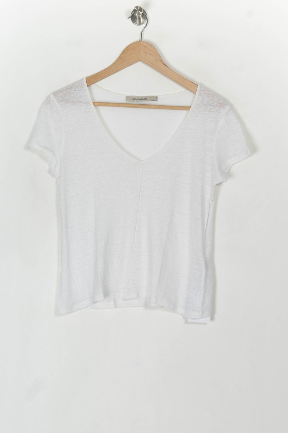 Tee-shirt Blanc - Taille XS/34 de la marque La Fée Maraboutée | PARAD120561 - Vendu par Paradigme - Image 2