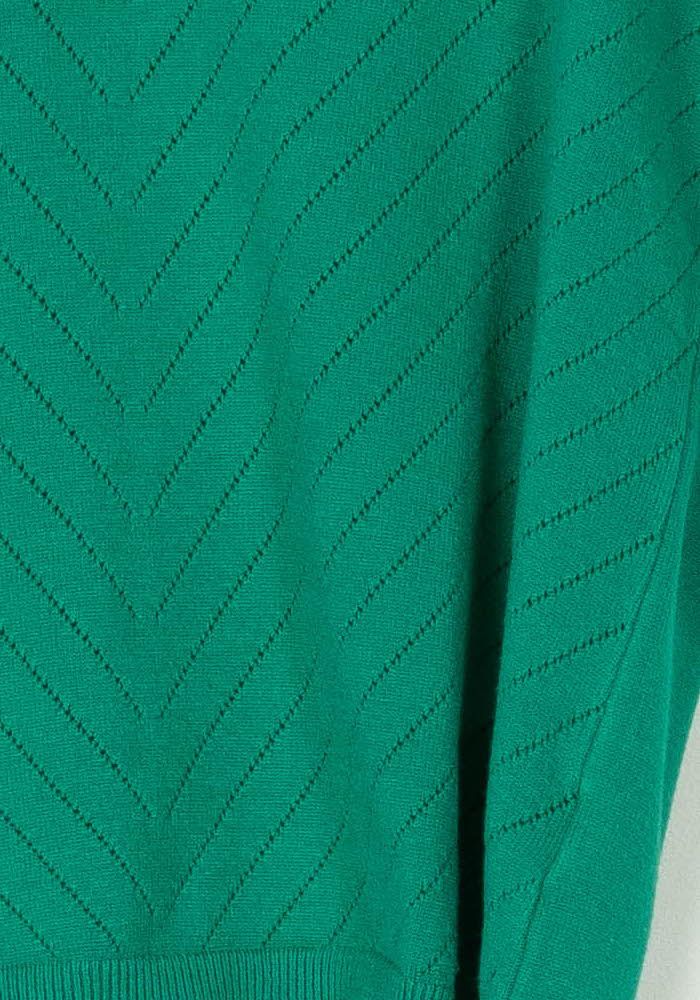 Pull Vert - Taille S/36 de la marque La Fée Maraboutée | PARAD120563 - Vendu par Paradigme - Image 3