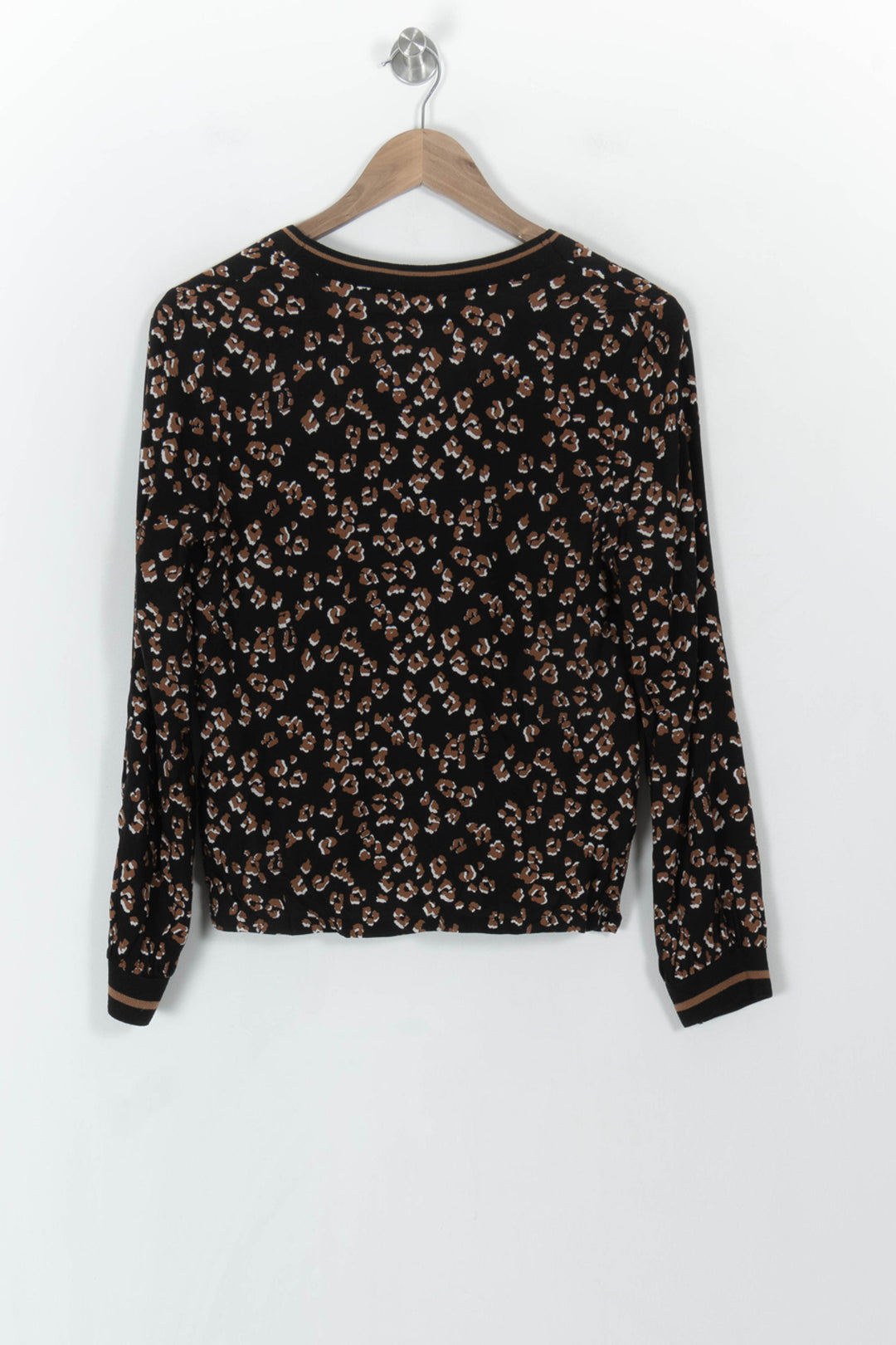 Blouse Noire et Marron - Taille M/38 de la marque La Fée Maraboutée | PARAD120567 - Vendu par Paradigme - Image 5