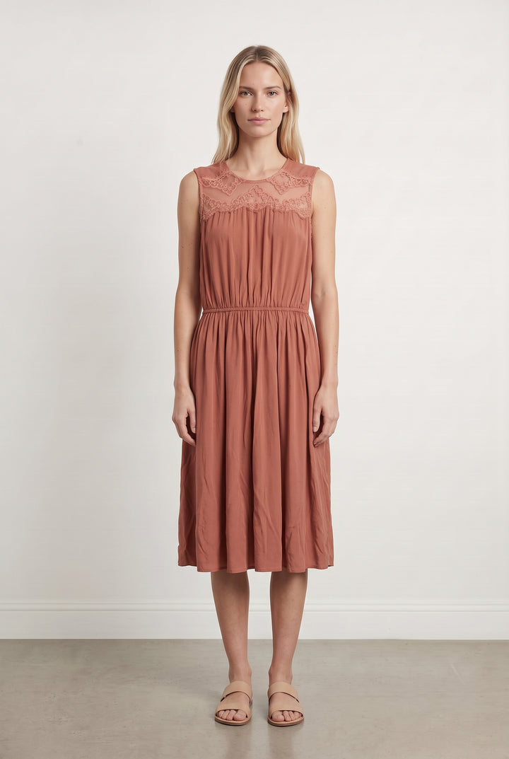 Robe Midi Orange - Taille M/38 de la marque Pablo | PARAD120573 - Vendu par Paradigme - Image 1