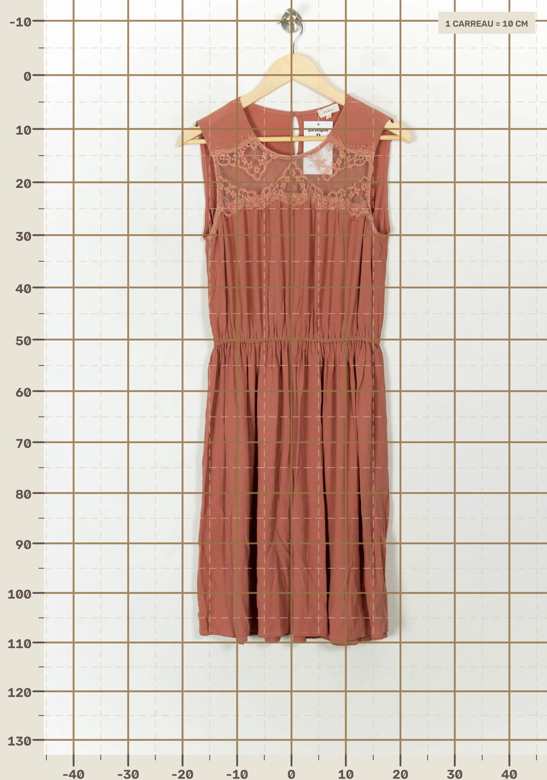 Robe Midi Orange - Taille M/38 de la marque Pablo | PARAD120573 - Vendu par Paradigme - Image 4