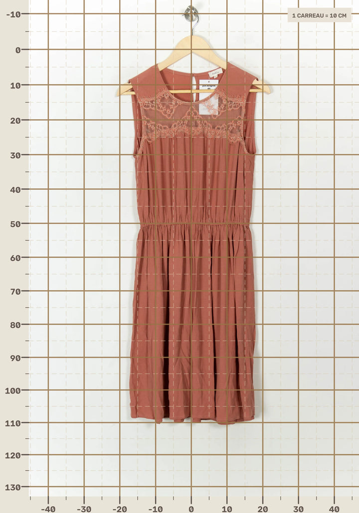 Robe Midi Orange - Taille M/38 de la marque Pablo | PARAD120573 - Vendu par Paradigme - Image 4